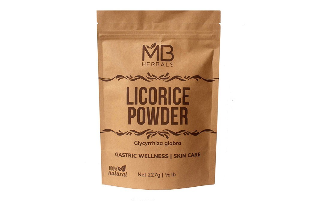 MB Herbals Licorice Powder, Glycyrrhiza Glabra    Pack  227 grams